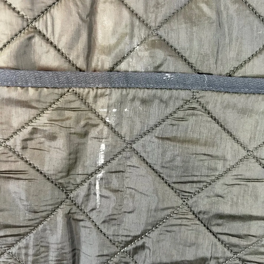Barbour Polarquilt Waistcoat Zip-In Liner Mens XL Olive Green Quilted Vest Shoot